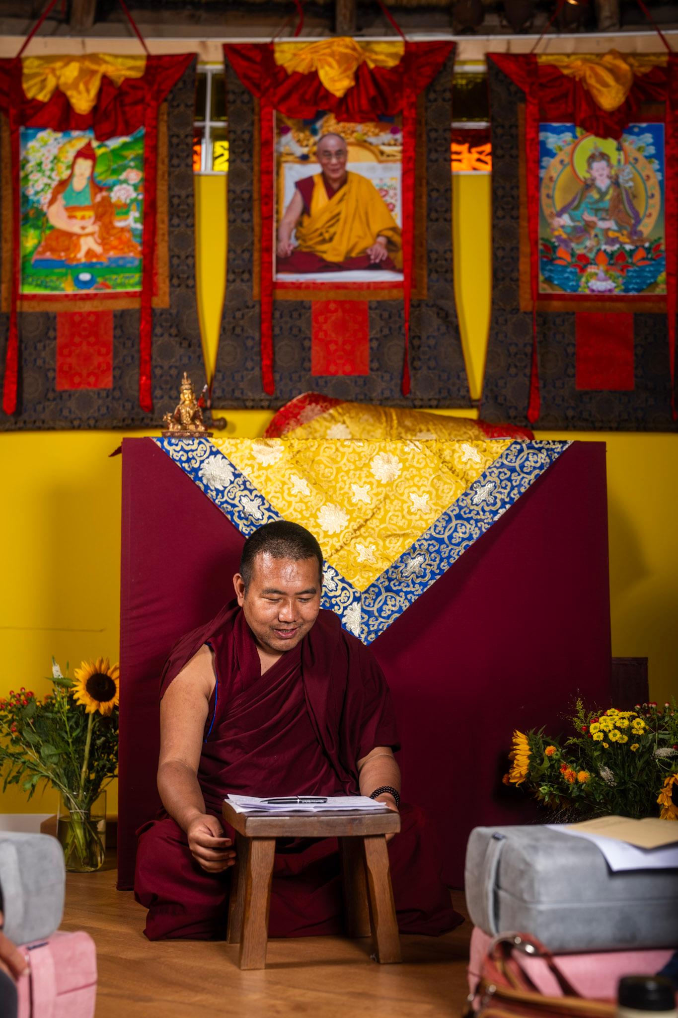 Venerable Lobsang Tsering teaching